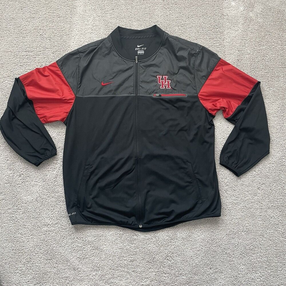 Nike Dri-Fit University of Houston Cougars Full Zip Jacket Men's XXL